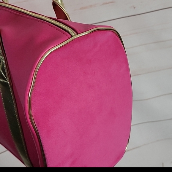 Juicy Coutour Pink Small Duffle Bag Barbie Core Y2K - Picture 3 of 5